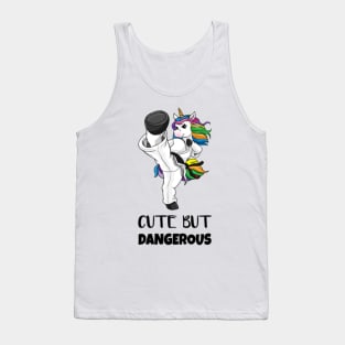 Karate Unicorn Cute But Dangerous Funny Gift Tank Top